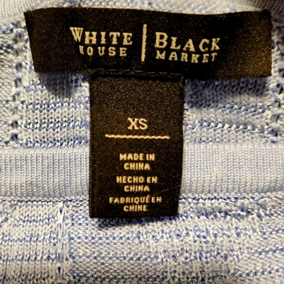 WHBM Blue Ombré Knit Blouse - Picture 8 of 11